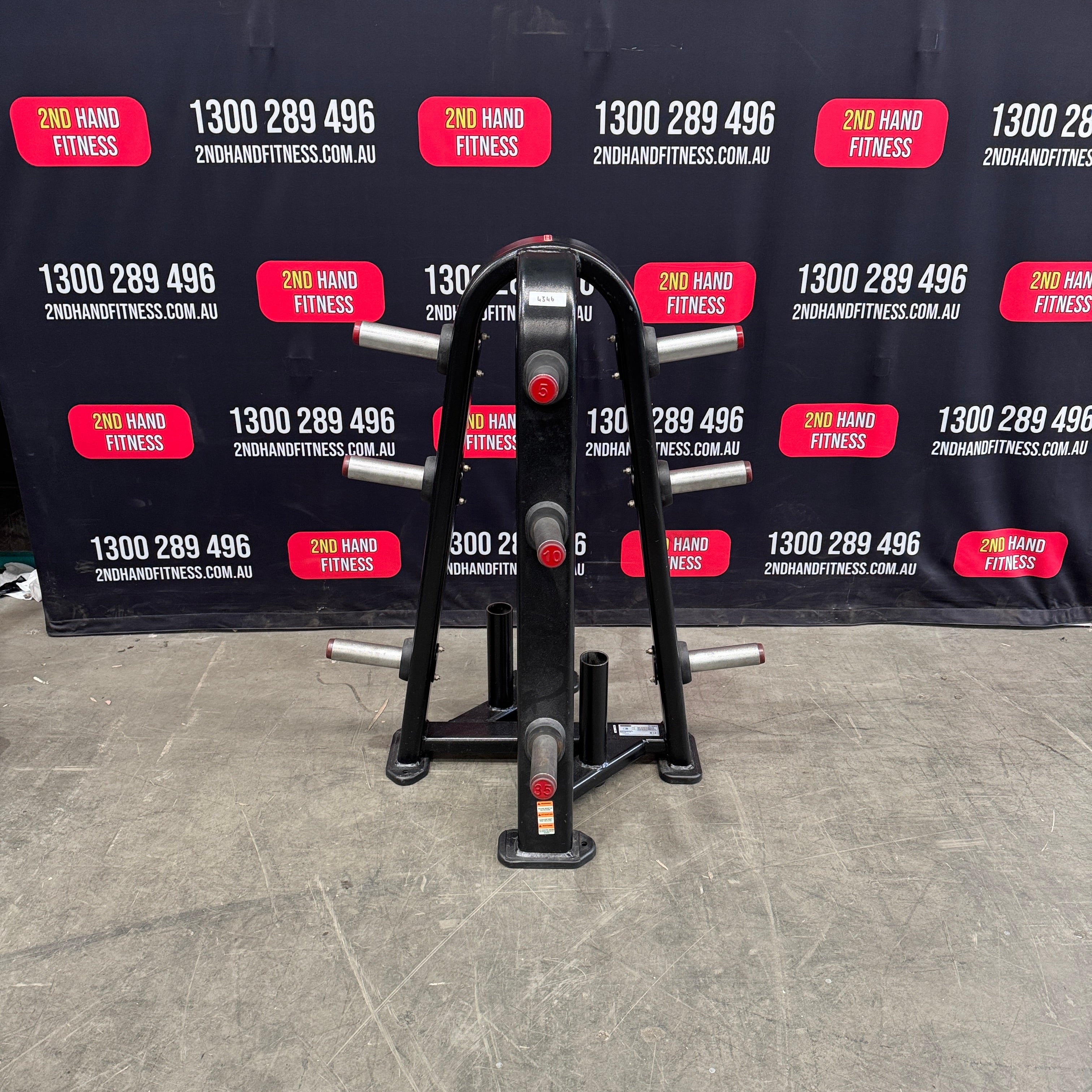 StarTrac 4-Sided Weight Tree & Olympic Barbell Storage