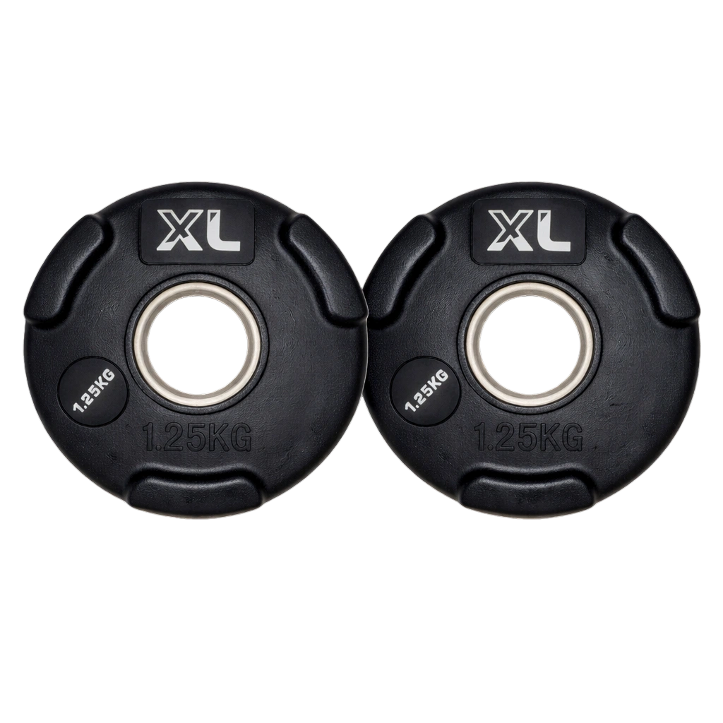 1.25kg Rubber Weight Plates - Pair (New)