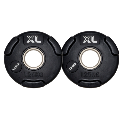 1.25kg Rubber Weight Plates - Pair (New)