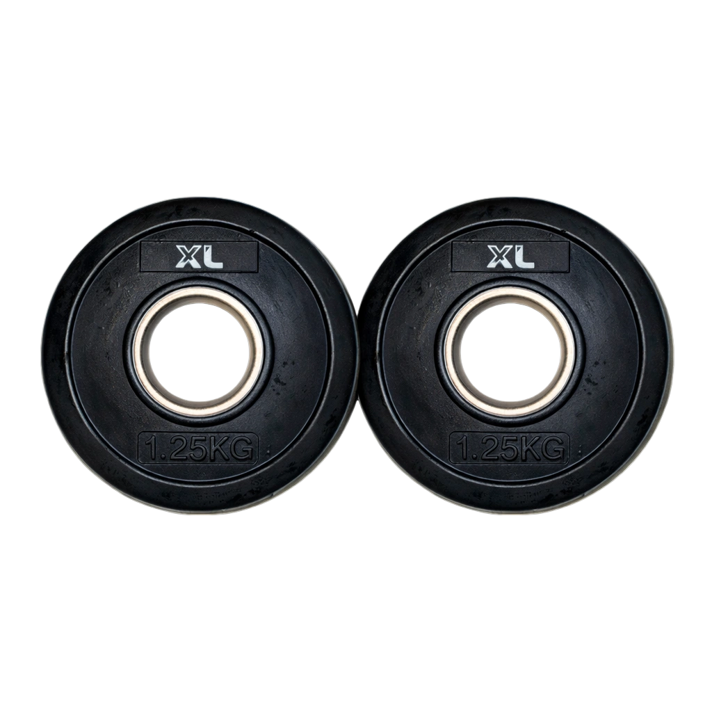 1.25kg rubber weight plates pair standard
