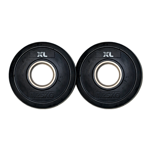 1.25kg rubber weight plates pair standard