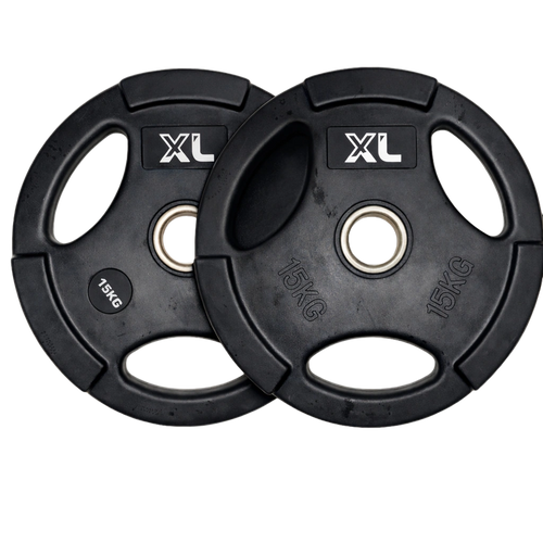 15kg Rubber Weight Plates - Pair (New)