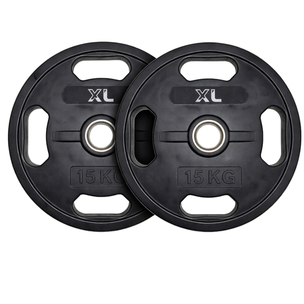 15kg Rubber Weight Plates - Pair (New)