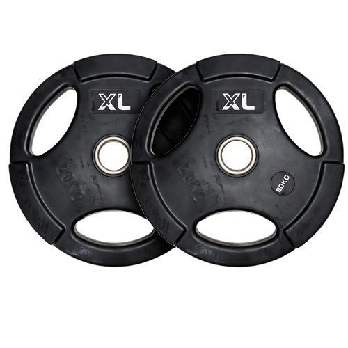 20kg rubber weight plates pair premium