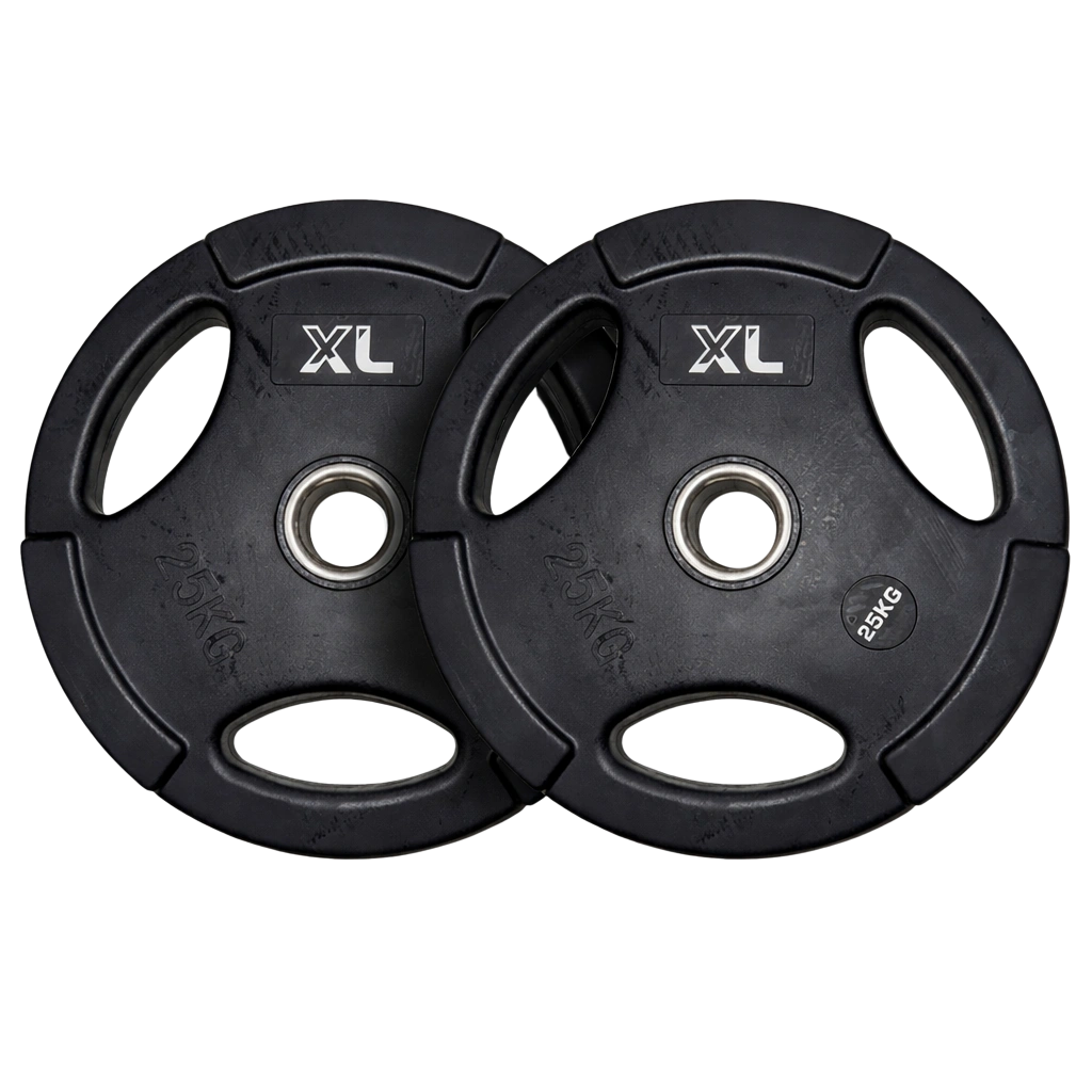 25kg Rubber Weight Plates - Pair (New)