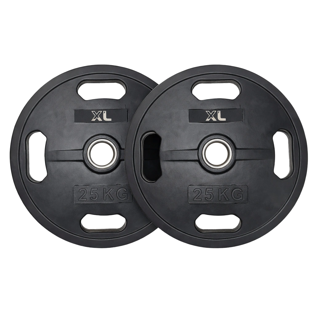 25kg Rubber Weight Plates - Pair (New)