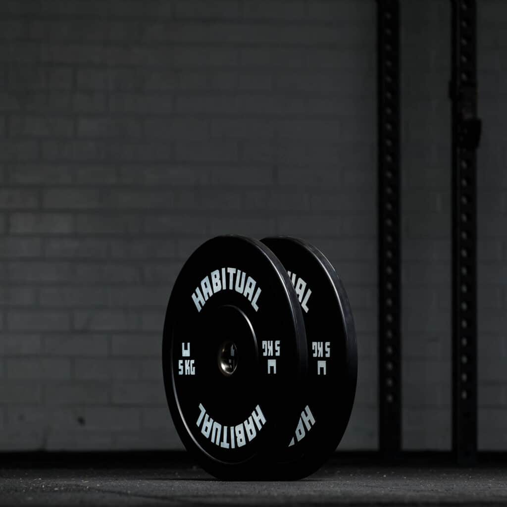 (NEW) Black Olympic Bumper Plates