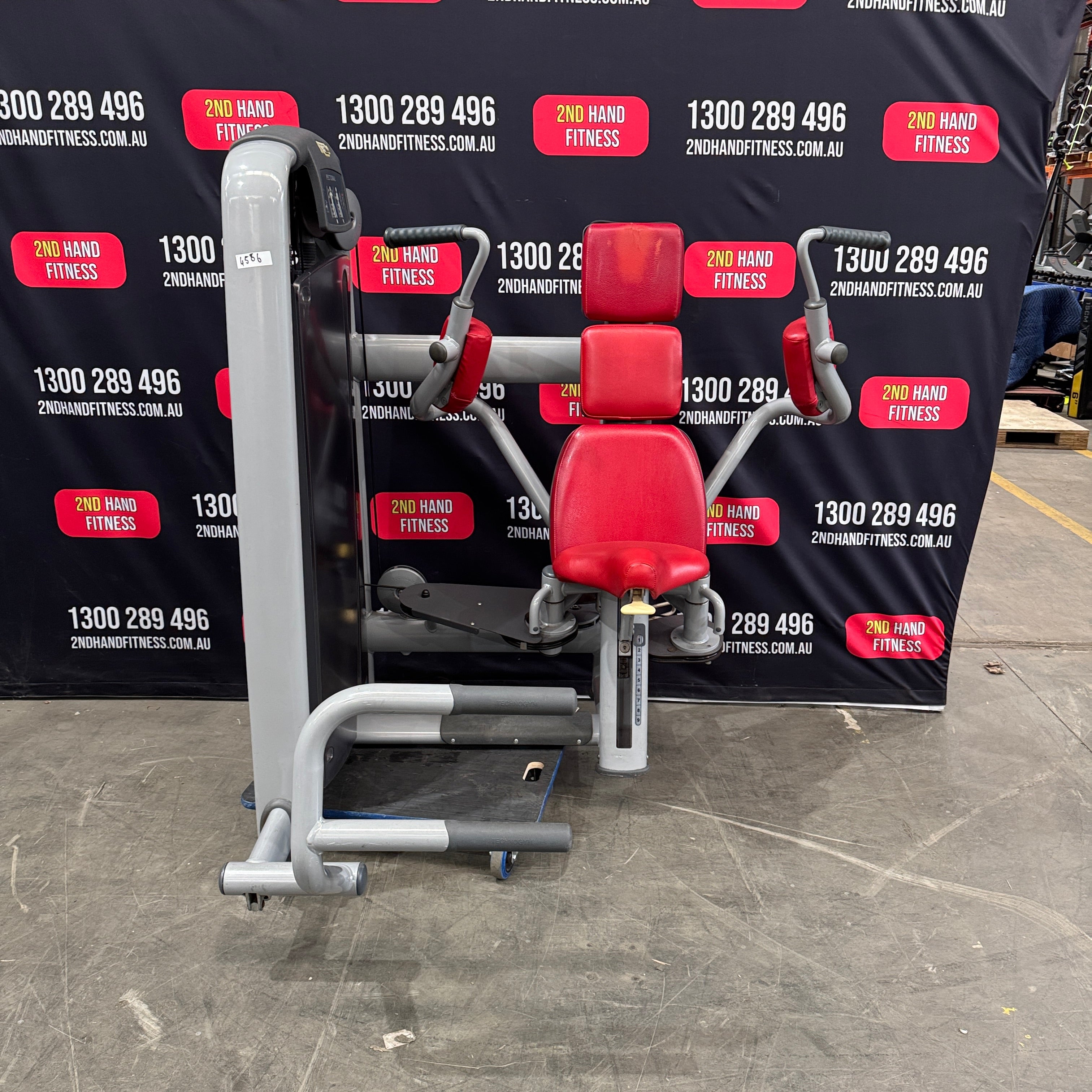 Technogym Selection Pectoral - Silver Frame, Red upholstery