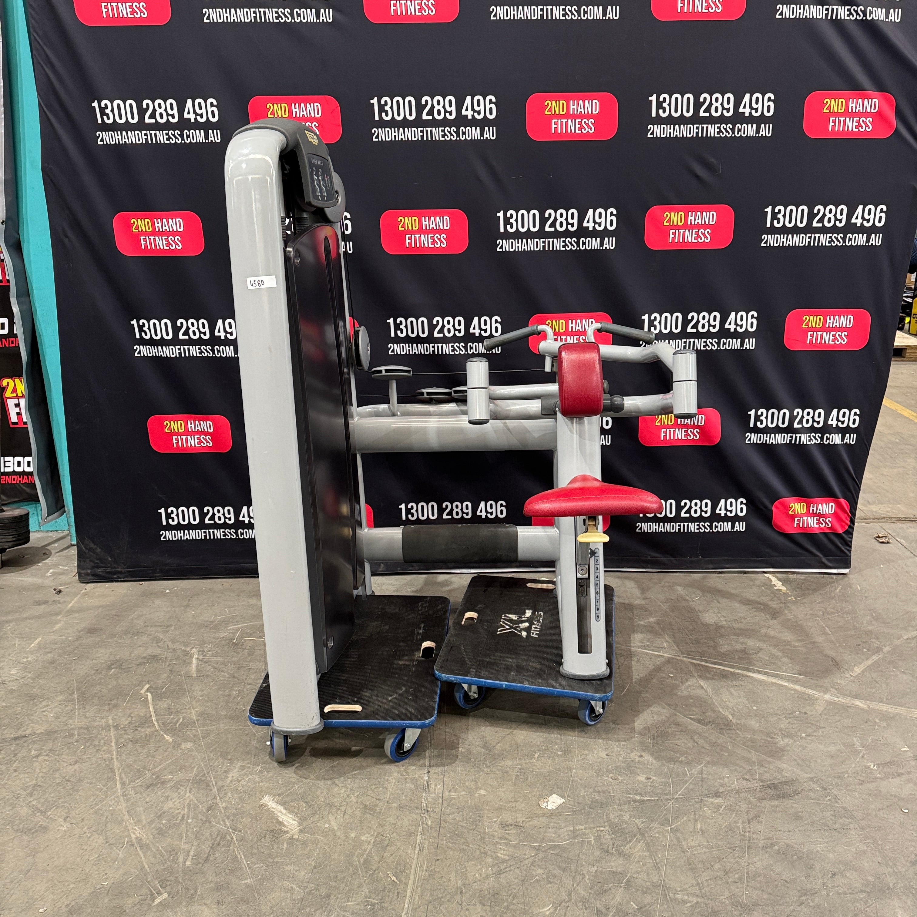 Technogym Selection Low Row - Silver Frame, Red Upholstery