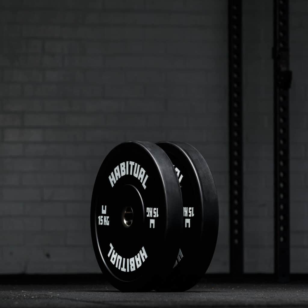 (NEW) Black Olympic Bumper Plates