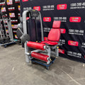 Technogym Selection Leg Curl - Silver Frame, Red Upholstery