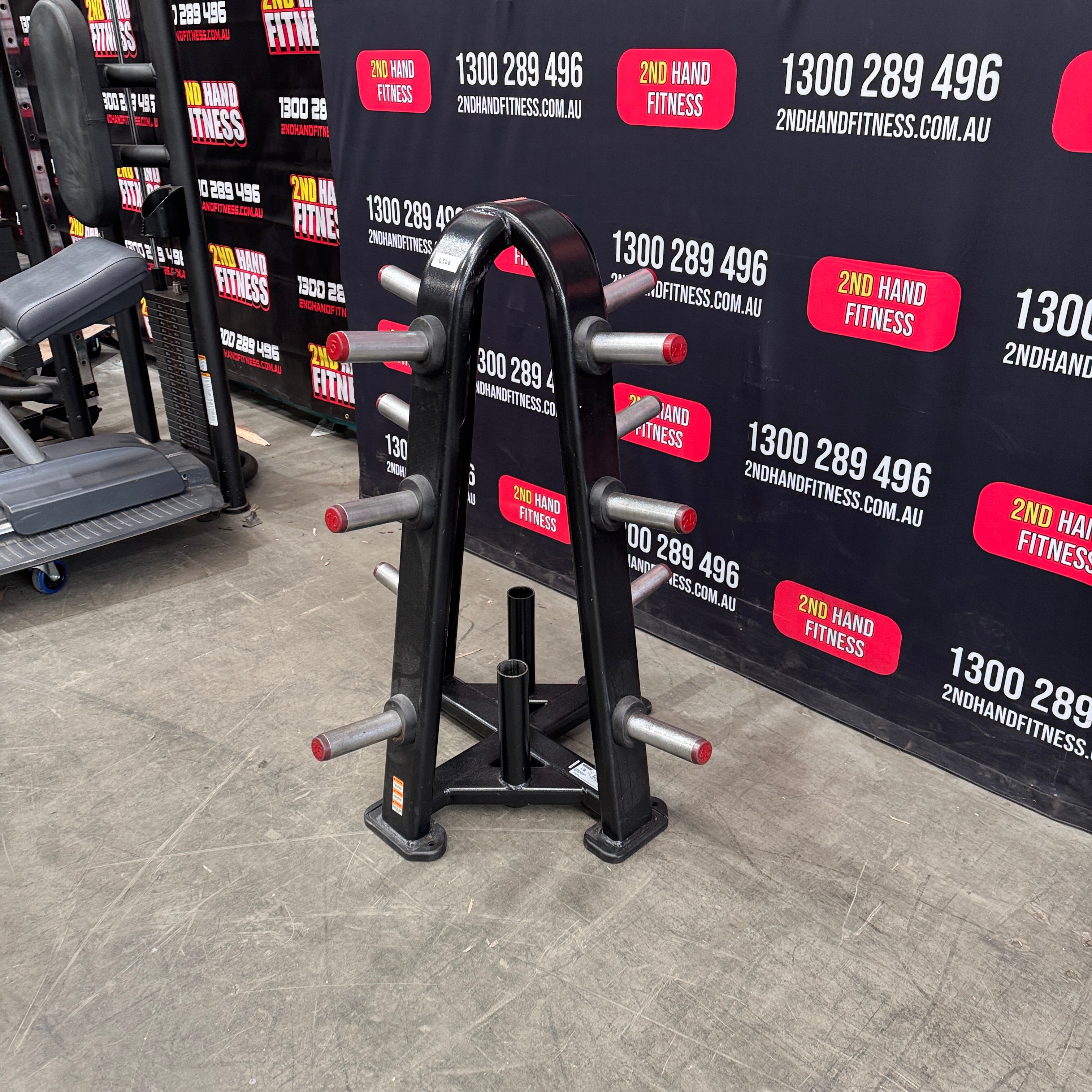 StarTrac 4-Sided Weight Tree & Olympic Barbell Storage