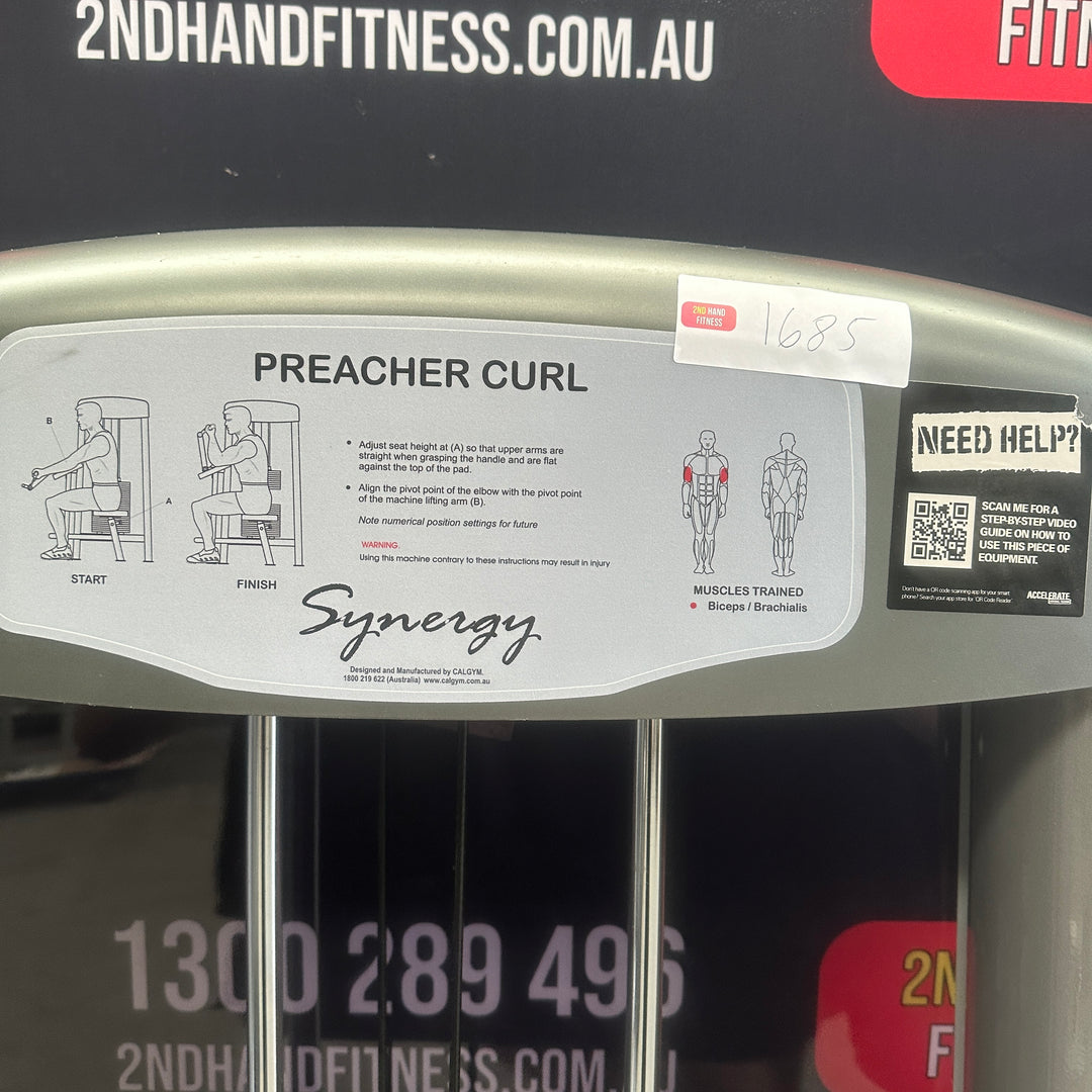 Synergy Pin Loaded Preacher Curl
