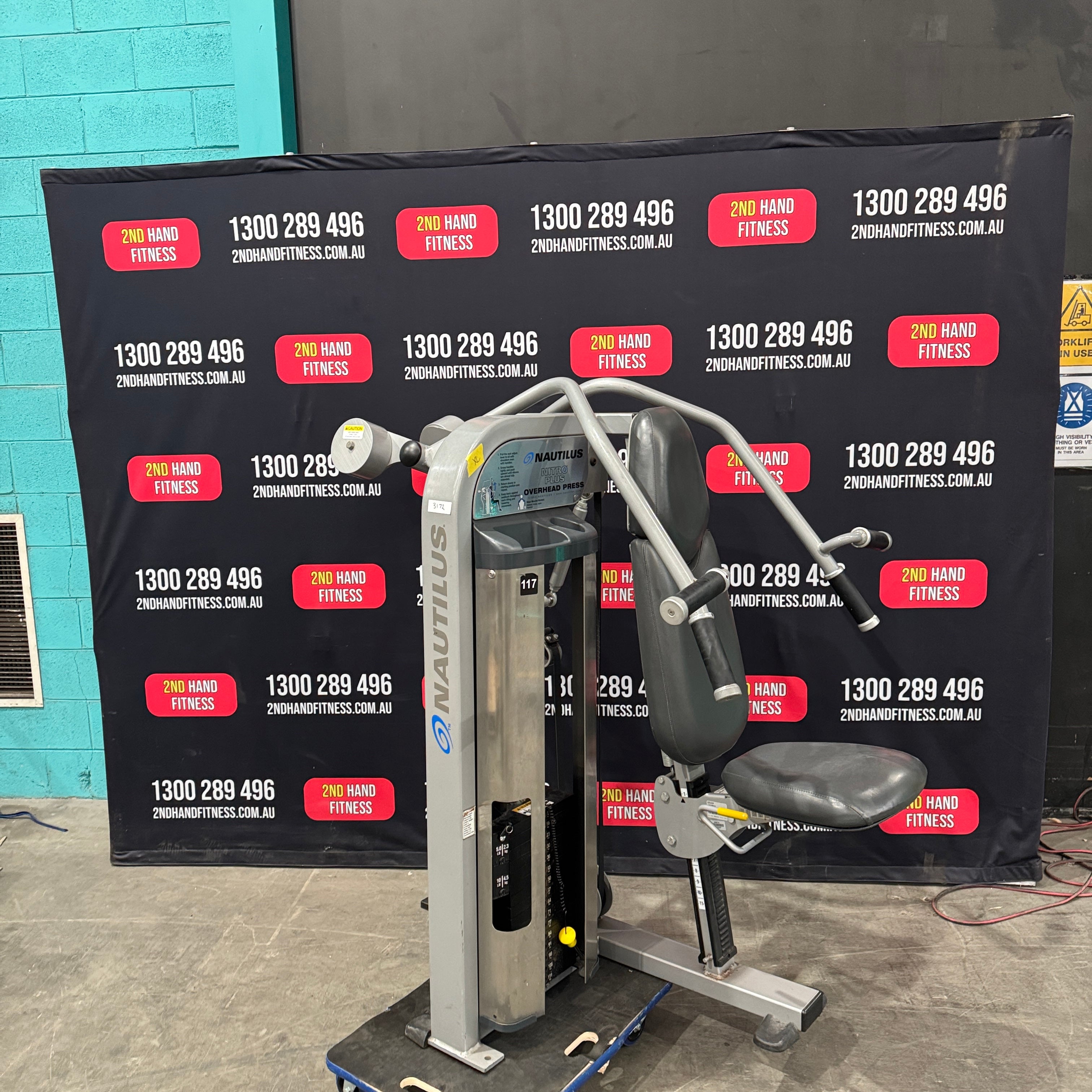 nautilus nitro plus overhead press